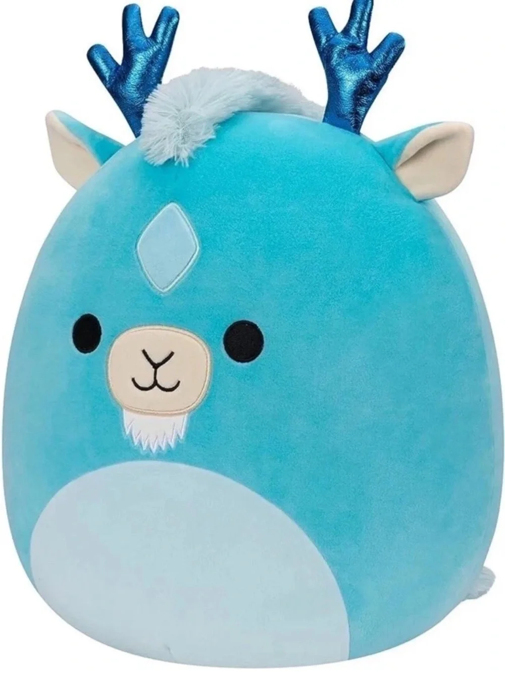 Squishmallows Xam The Kirin 14” Plush Aqua Blue Dragon Deer NWT 2023